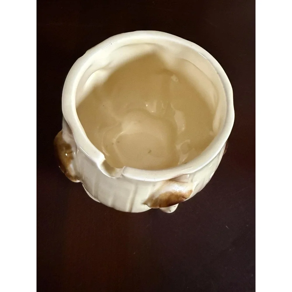 Vintage Homco Ceramic Mushroom Canisters Set Of 3 Small, Medium & Large